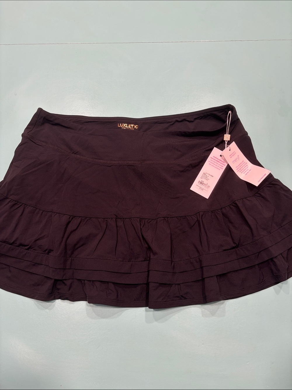 Lilly Pulitzer Black Ruffle Tiered Skort